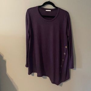 Eggplant tunic
